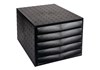 Schubladenbox (5 Schubladen) OD® (schwarz)