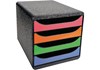 Schubladenbox (4 Schubladen) Exacompta® (multicolor)