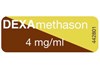 Spritzenetiketten DEXAmethason (4mg/ml) 1.000 Stück (auf Rolle)