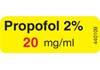 Spritzenetiketten Propofol 2% (20 mg/ml) 1.000 Stück (auf Rolle)